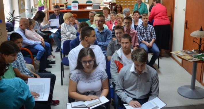 Spotkanie w bibliotece powiatowej przy 