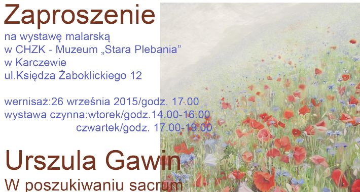 Wystawa malarska Urszuli Gawin 