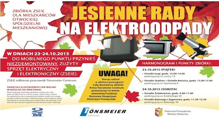 Zbiórka ”Jesienne rady na elektroodpady”