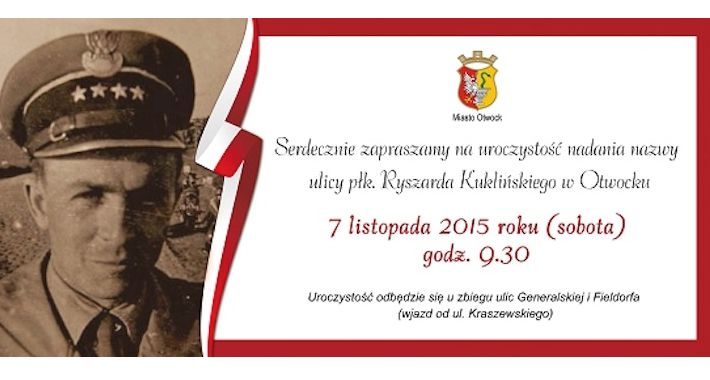 Uroczystość nadania nazwy ulicy płk. Ryszarda Kuklińskiego