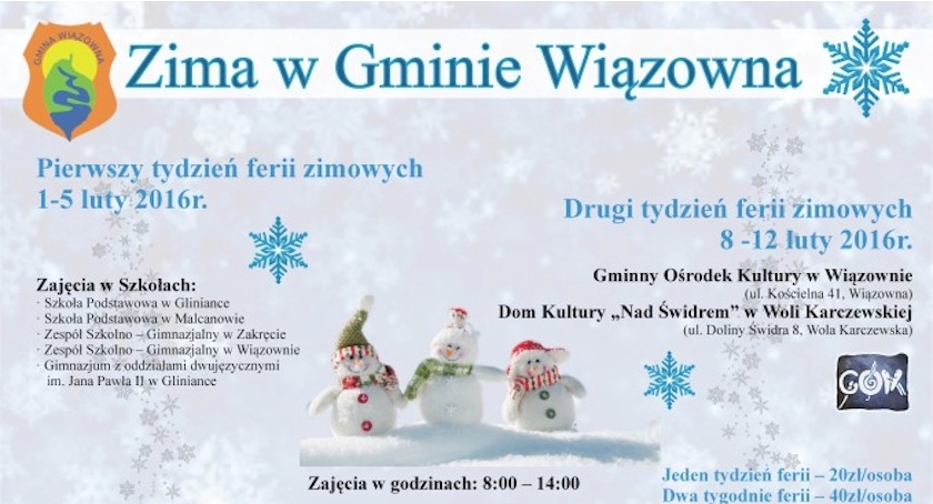 Ferie w Gminie Wiązowna