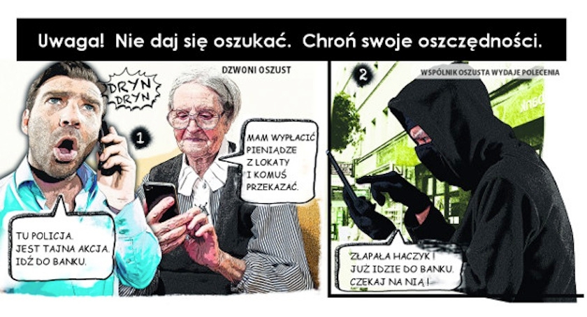 Nie daj się oszukać „na policjanta”! Ostrzeż innych!