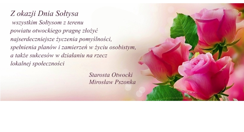 Życzenia dla Sołtysów powiatu otwockiego