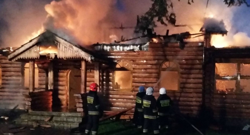 Józefów - spłonęła restauracja
