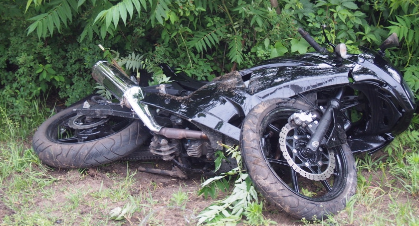 Motocyklista nie miał szans