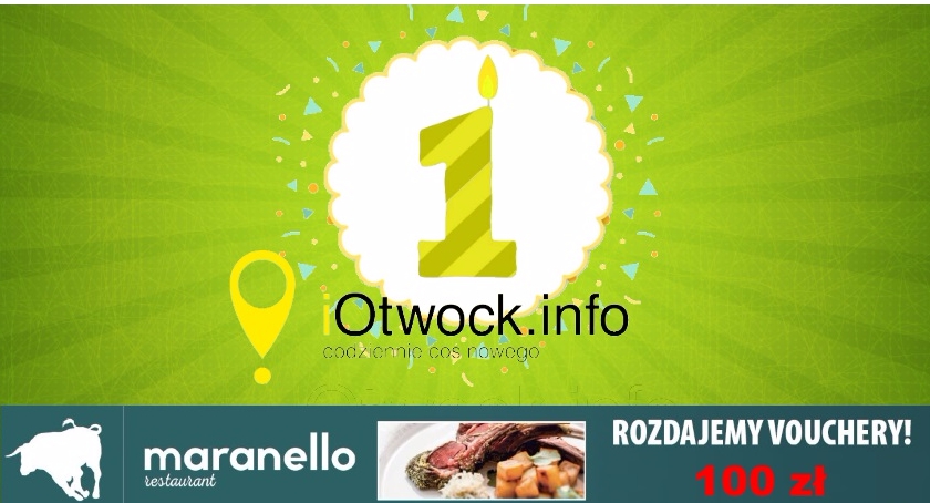 Rozdajemy stówki - akcja iOtwock.info na pierwszą rocznicę!