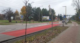 Karczew. Aktywne przejście u zbiegu ulic Mickiewicza i Piłsudskiego