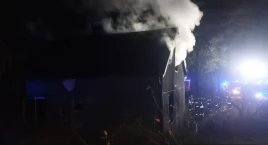 Pożar domu w Celestynowie