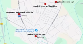 Beczkowozy w Karczewie - lokalizacja