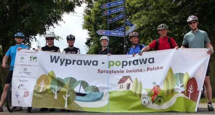 Przejazd rowerzystów-ekologów przez Bielsk Podlaski