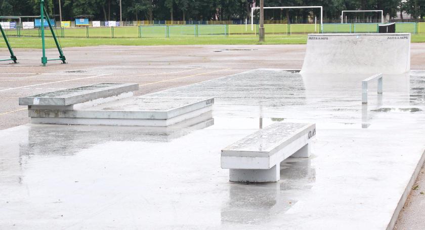 Bielski skatepark z nowym elementem