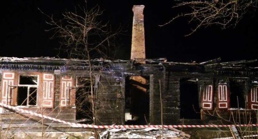 Pożar domu w Warpechach Starych – zginęła kobieta
