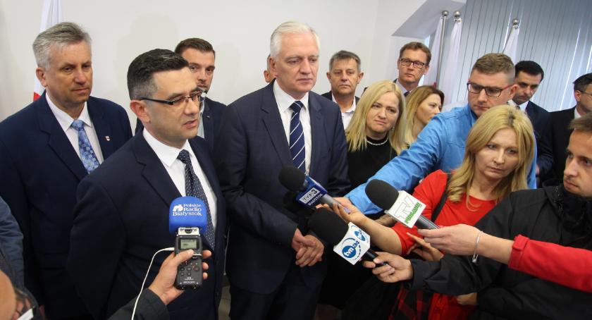 Jarosław Gowin odwiedził Bielsk Podlaski i poparł Tomasza Hryniewickiego