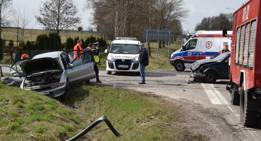 Łubin Kościelny: Wypadek dwóch osobówek na DK 66