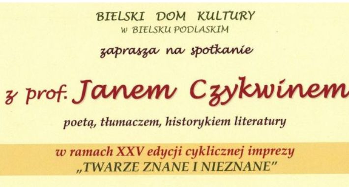 Jan Czykwin w Bielskim Domu Kultury