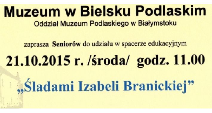 Środa dla seniora w Muzeum w Bielsku Podlaskim