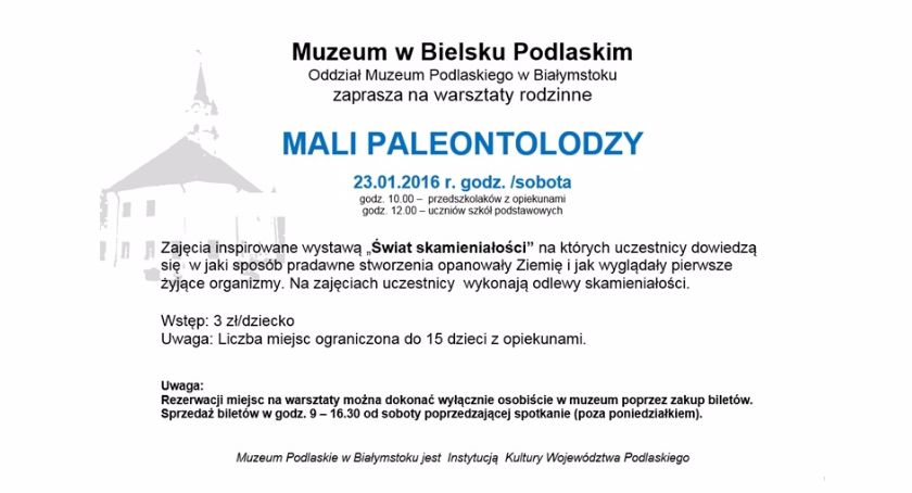 Mali paleontolodzy w Muzeum w Bielsku Podlaskim