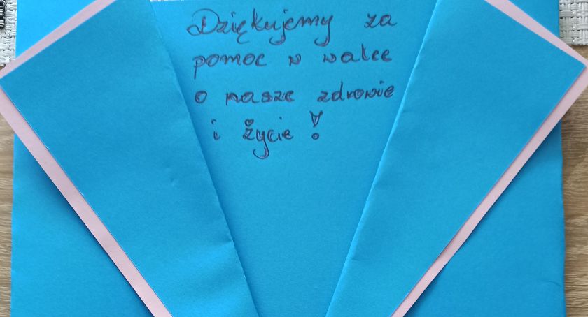 Wasze Info: Mały ciechanowianin wspiera medyków i sprzedawców [zdjęcia]