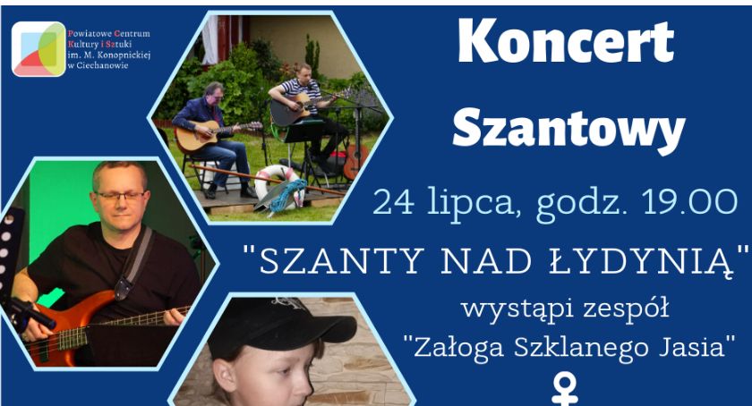 Nad Łydnią zagrają szanty. Koncert w PCKiSz