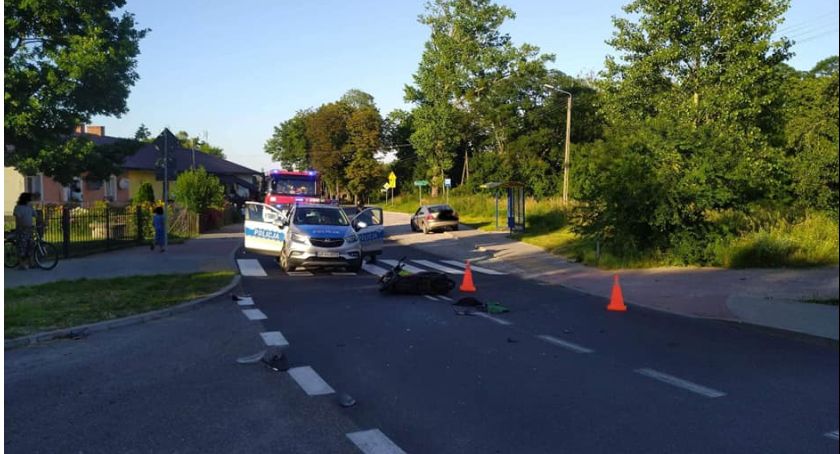 Nastoletnia kierująca doprowadziła do zderzenia z motorowerem