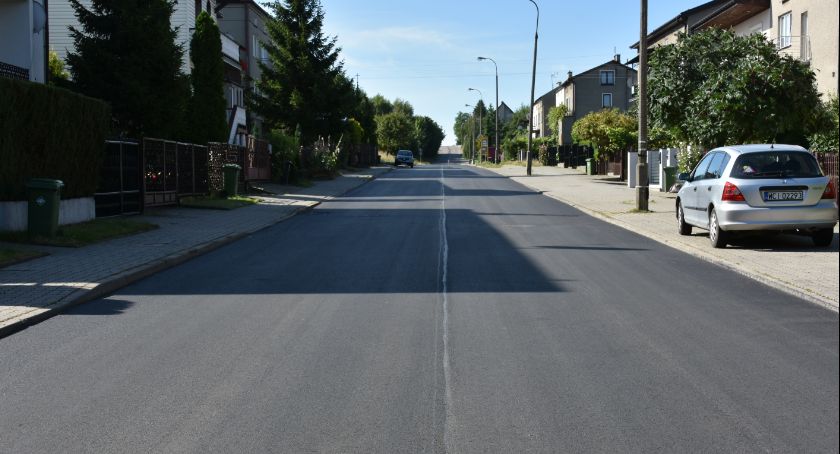 Fragment ul. Kolbego z nową nawierzchnią