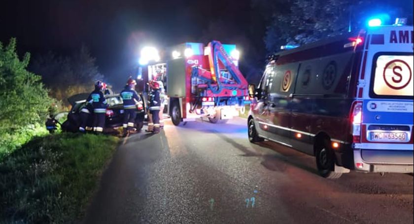 Groźne zdarzenie na drodze Ciechanów-Sońsk [zdjęcia]