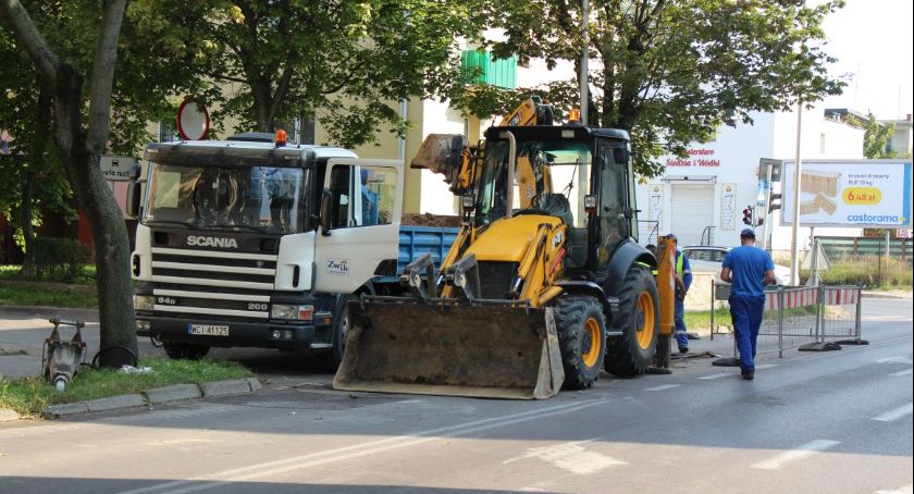 Awaria wodociągu w centrum Ciechanowa