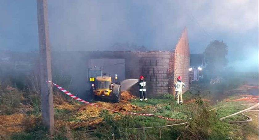 Groźny pożar w powiecie ciechanowskim [zdjęcia]