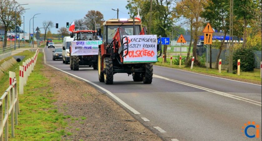 Rolnicy protestowali też w powiecie ciechanowskim [wideo/zdjęcia]