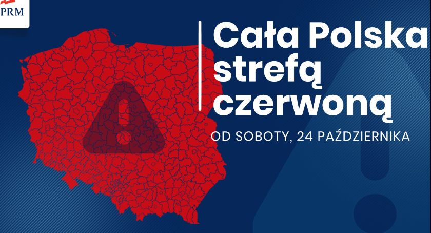 Cała Polska strefą czerwoną. Nauka zdalna w klasach 4-8, zamknięte lokale gastronomiczne