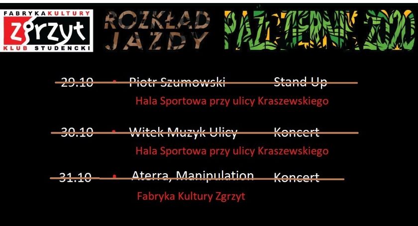 Zgrzyt odwołuje najbliższe wydarzenia