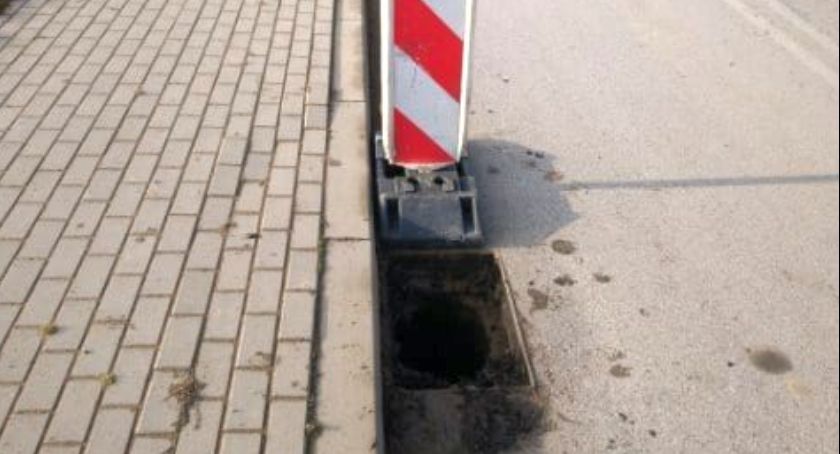 Stwarzają zagrożenie dla kierowców. Złodzieje na drodze powiatowej pod Ciechanowem [zdjęcia]