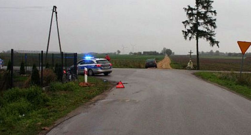 Ściął zakręt i uderzył w rowerzystę. Miał skierowanie na kontrolny egzamin na prawo jazdy