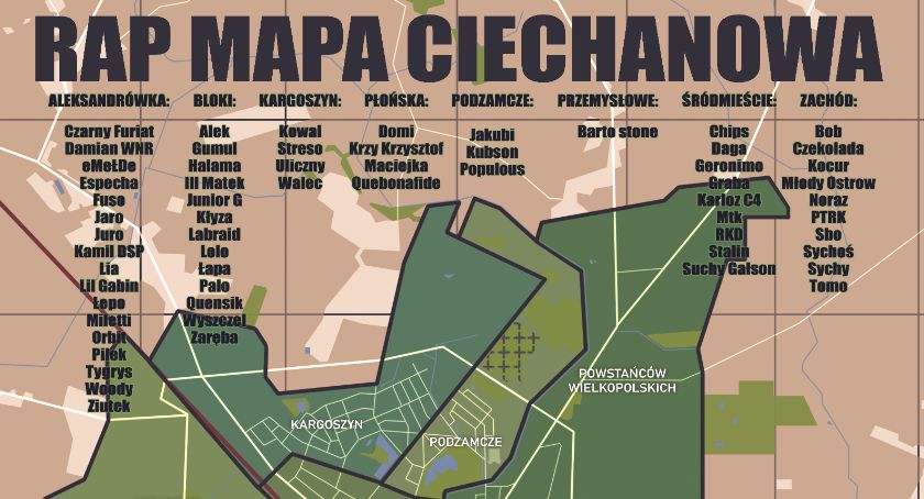 Już jest! Rap Mapa Ciechanowa w wykonaniu ponad 30 artystów