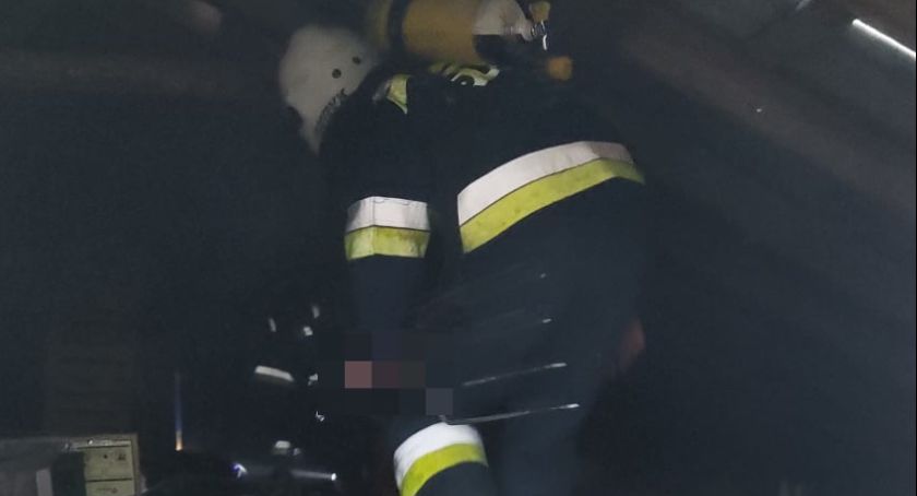 Pożar sklepu w powiecie ciechanowskim [zdjęcia]