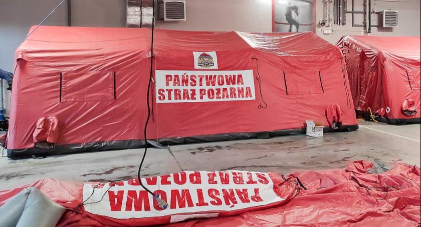 Nowy namiot pneumatyczny dla ciechanowskiej straży pożarnej