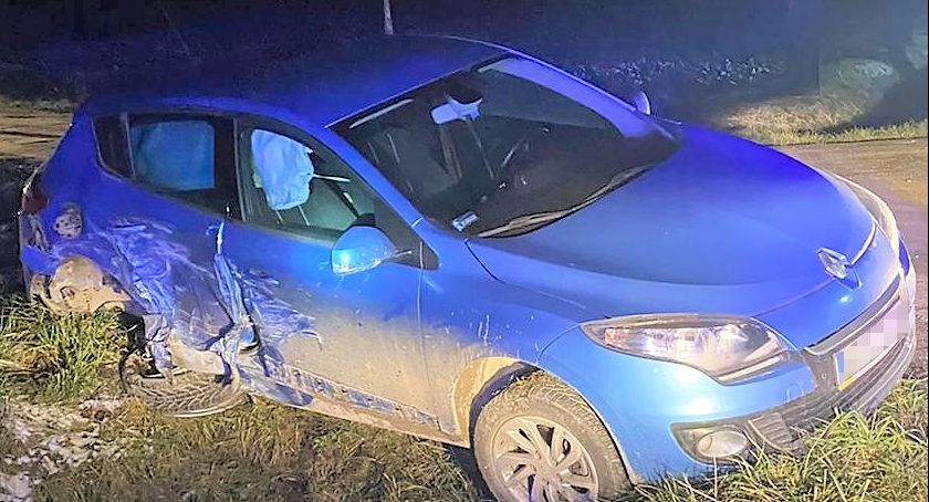Wypadek na drodze Ciechanów-Przasnysz [zdjęcia]