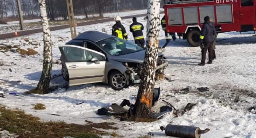 Tragiczny wypadek. Zginęła kierująca Peugeotem [zdjęcia]