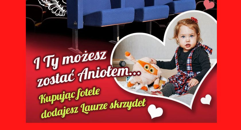 I Ty możesz zostać Aniołem. Wylicytuj fotele i dodaj skrzydeł Laurze!