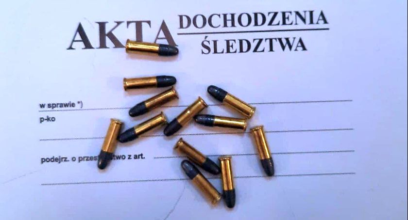 Mieszkaniec Ciechanowa przewoził amunicję bez zezwolenia