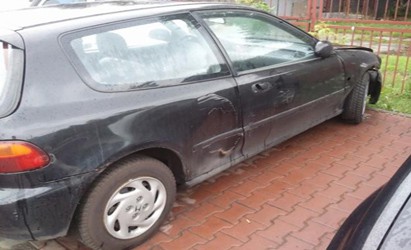 Uszkodzona Honda
