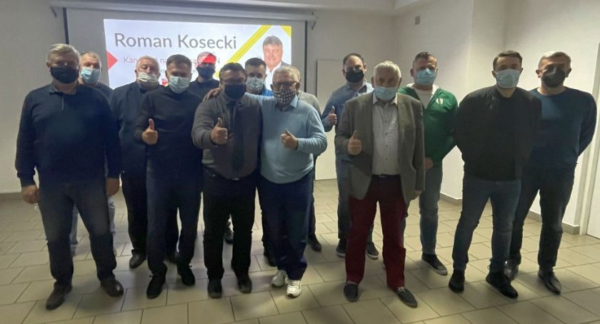 Znany piłkarz szukał poparcia w Ciechanowie