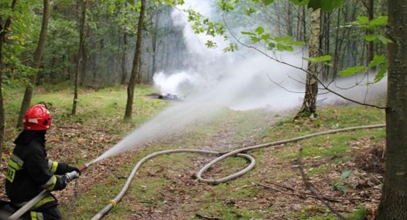 Pożary lasu i nieużytków w powiecie ciechanowskim