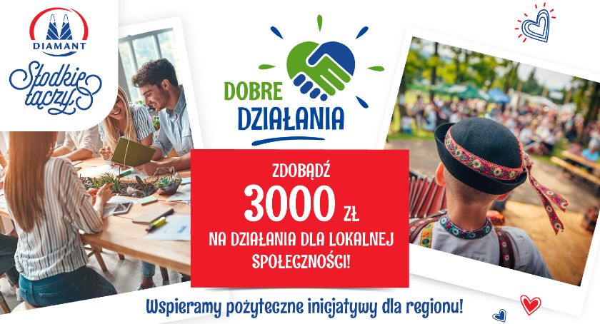 Granty finansowe dla lokalnych społeczności  za DOBRE DZIAŁANIA od Diamant