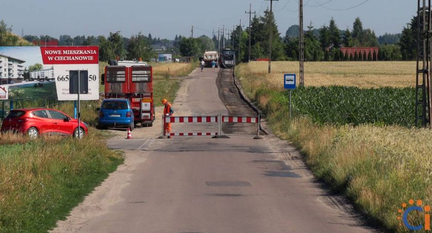 [AKTUALIZACJA] Ulica w Ciechanowie zamknięta dla ruchu. Ruszyła jej przebudowa
