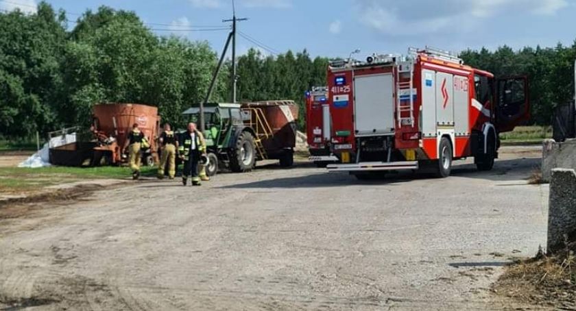 Pożar na terenie gospodarstwa pod Ciechanowem