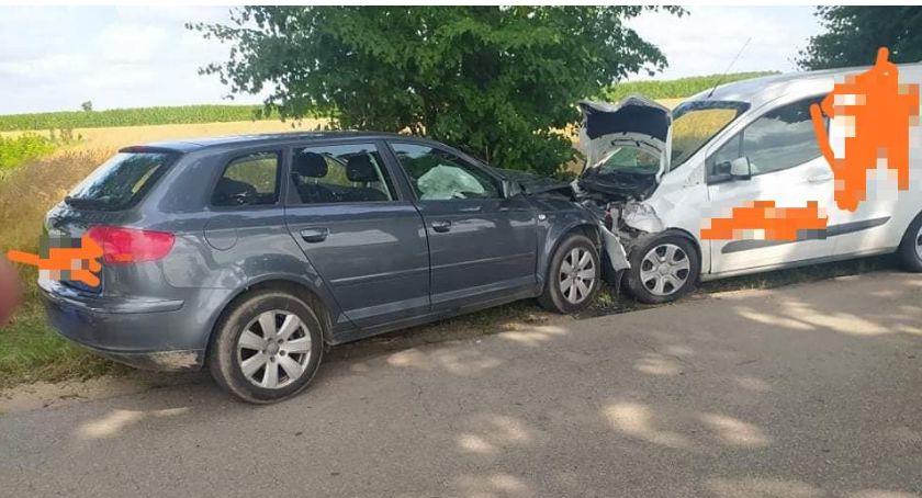 Nastolatka ranna w wypadku pod Ciechanowem [zdjęcia]