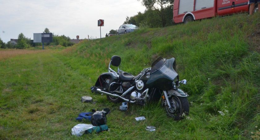 Motocyklista ciężko ranny w wypadku [zdjęcia]