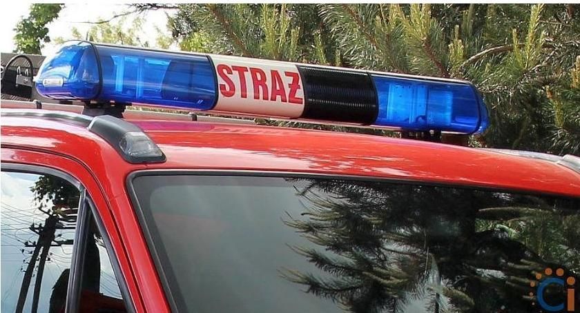Gasili pożar przy zbiorniku wodnym