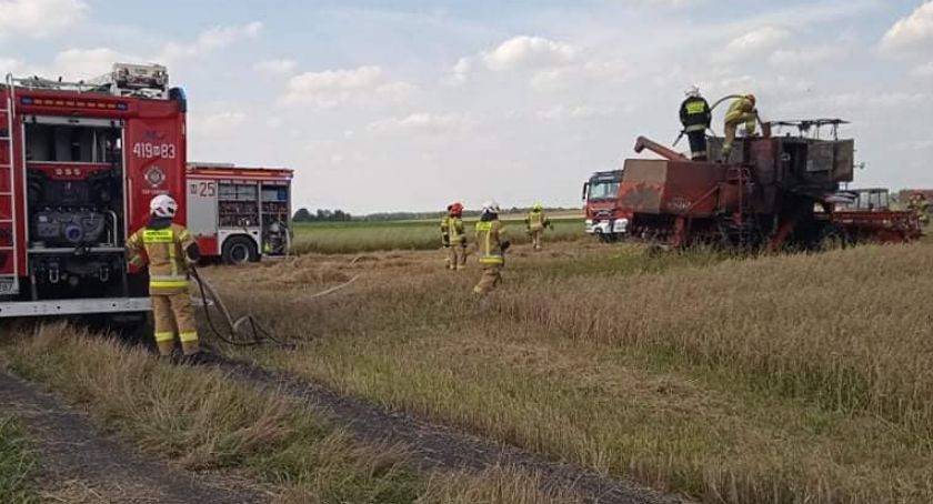 Ogień pojawił się w kabinie [zdjęcia]